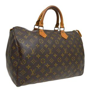 Auth Louis Vuitton Speedy 35 Hand Bag #7609L20